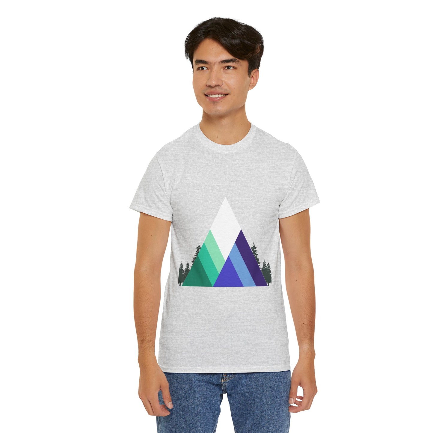 Unisex Heavy Cotton Shirt - Mountains