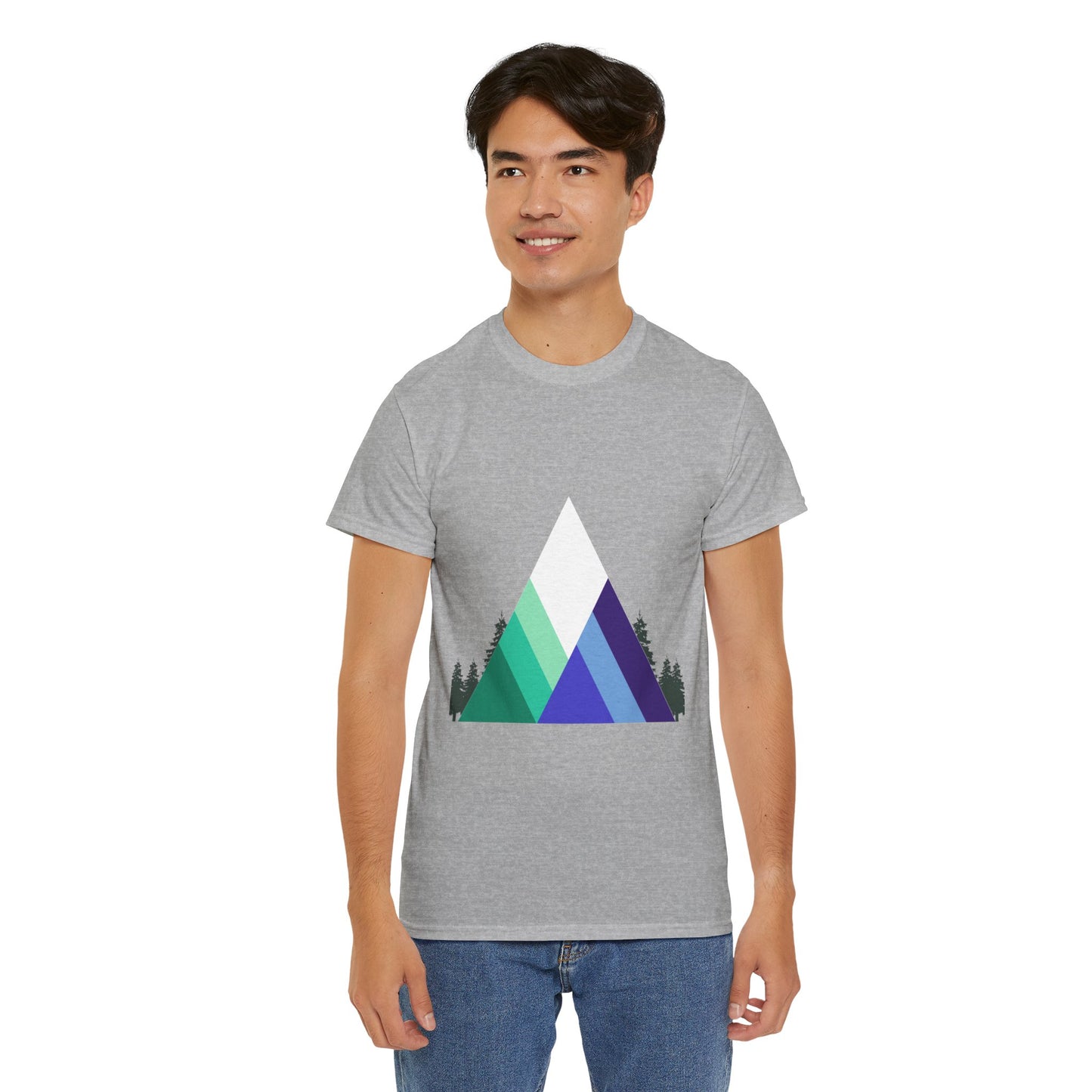 Unisex Heavy Cotton Shirt - Mountains