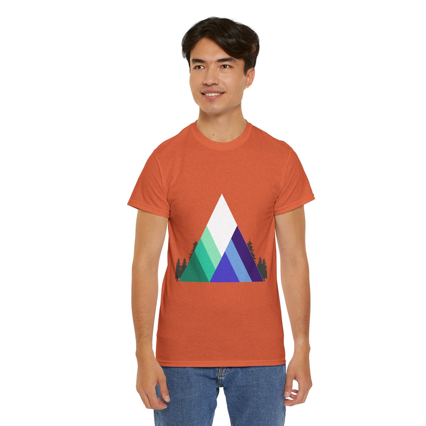 Unisex Heavy Cotton Shirt - Mountains